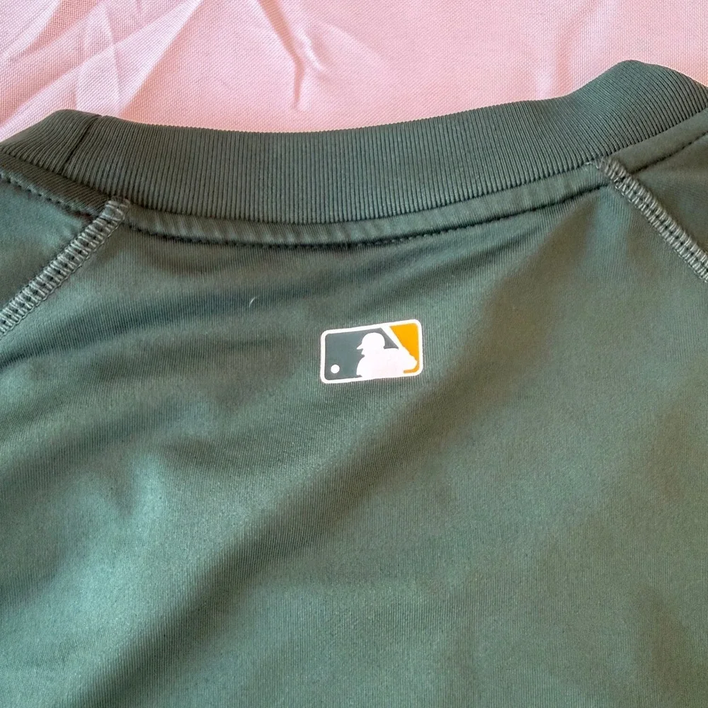 Nike Mens Oakland Athletics Dri-Fit Baseball Shirt XL Green MLB Sport Authentic